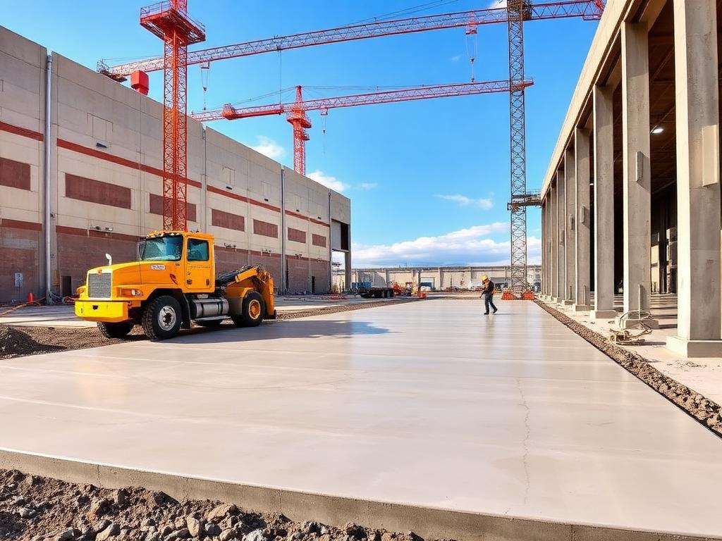 Large concrete patio slab pour in Janesville WI